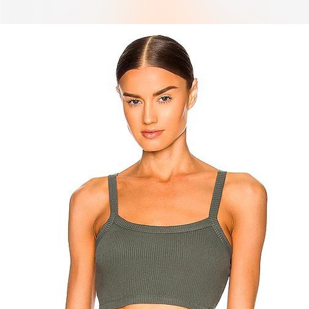 Alo yoga brown sports bra workout top